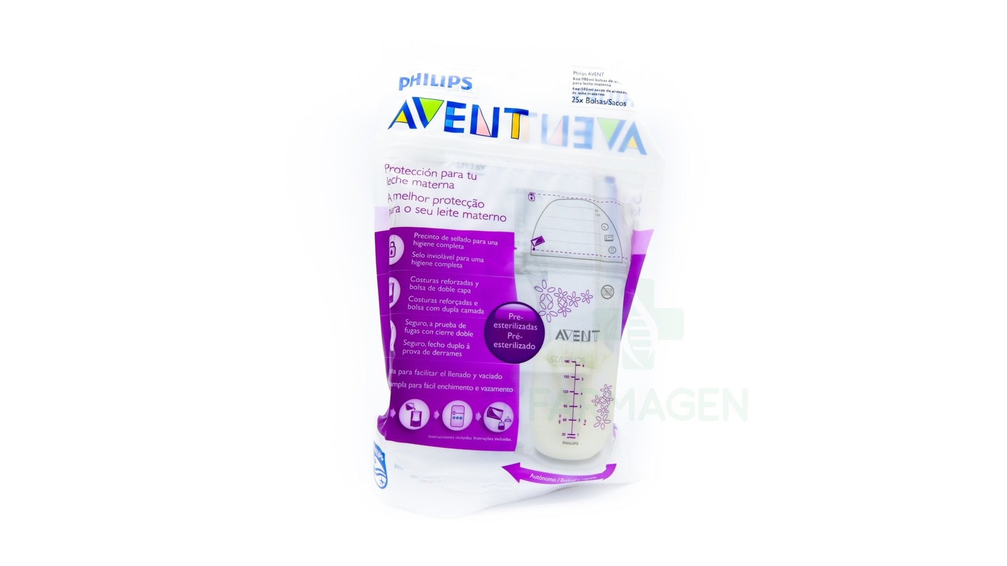 Farmagen - Avent Sacchetti per la conservazione del latte materno