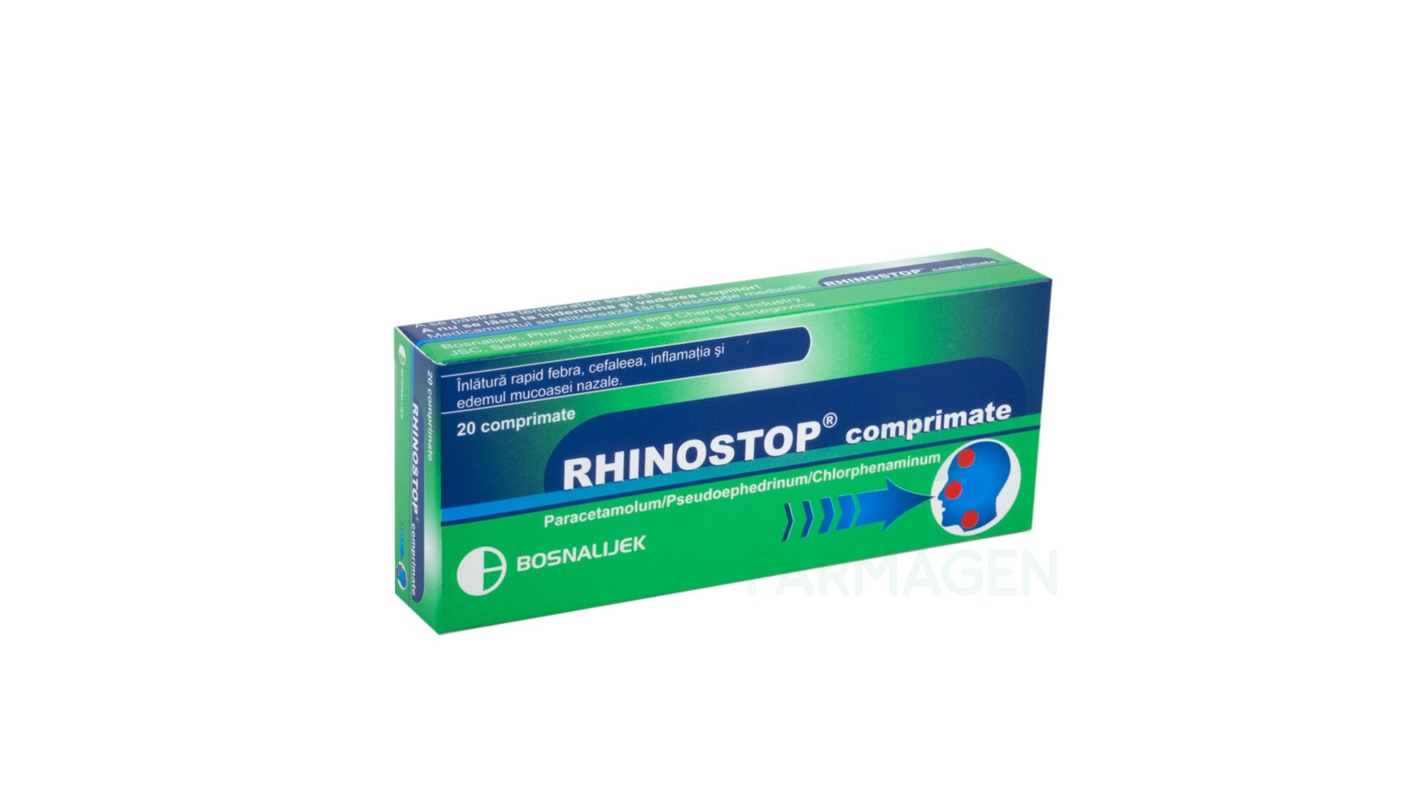 ožiljak Perceptivna nadoknaditi  Farmagen - Rhinostop tablets