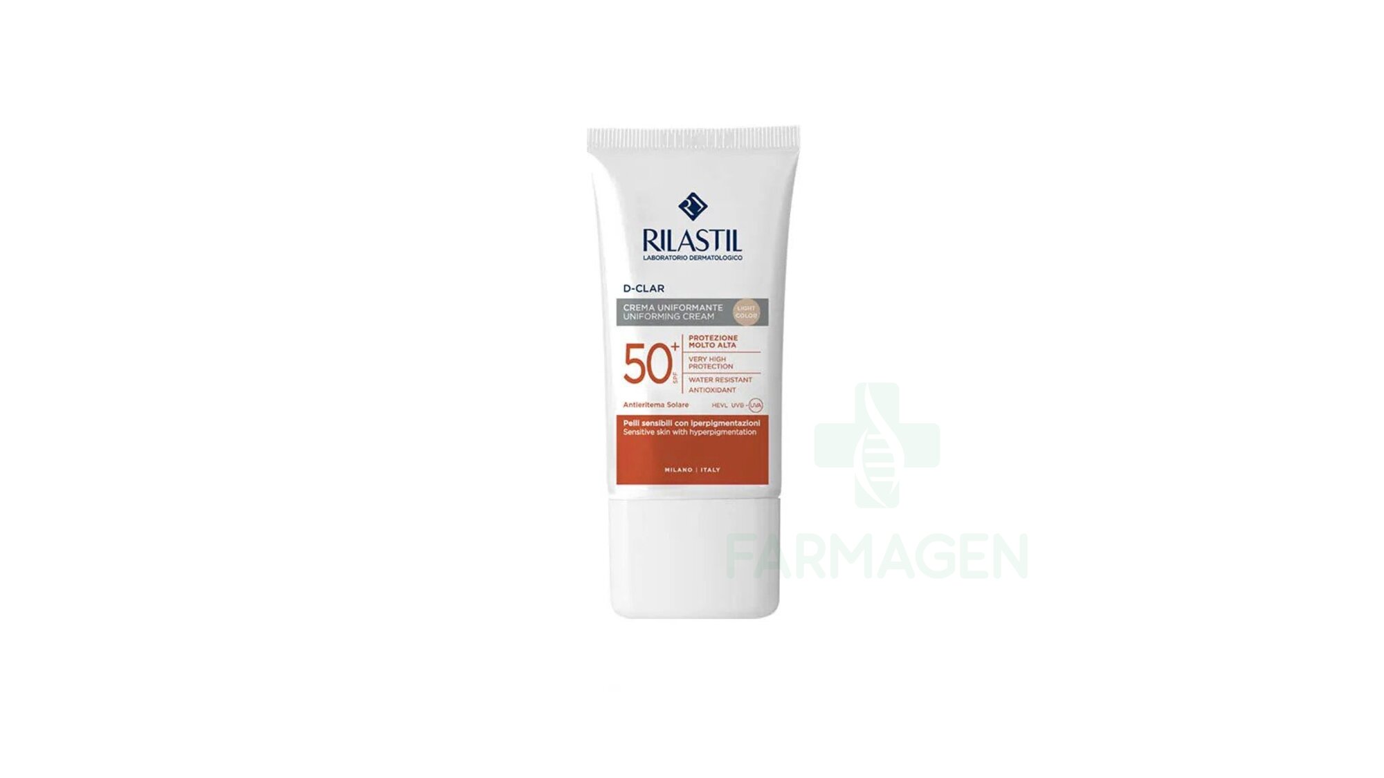 D-Clar Crema Fotoprotettiva Uniformante SPF50+ Colorata