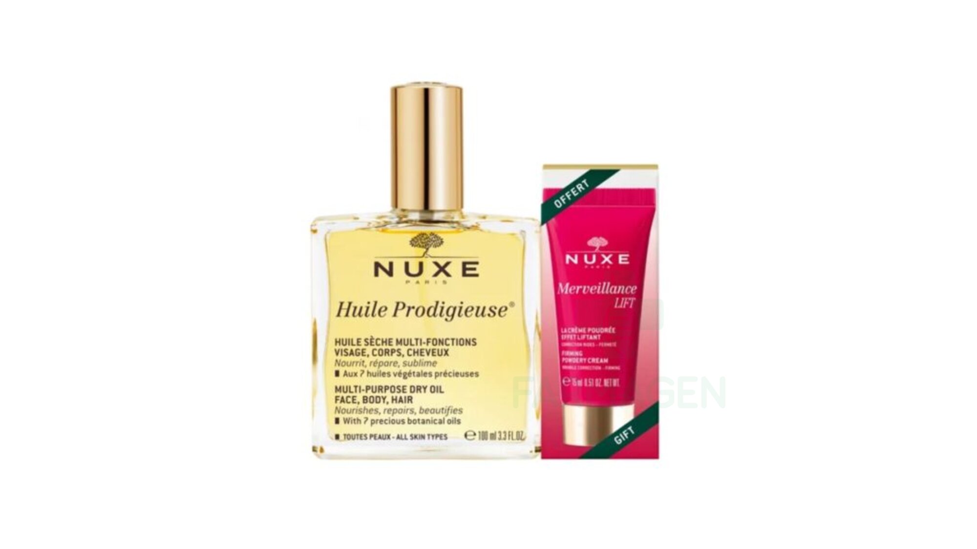 Nuxe Set ( Huile Prodigieuse + Merveillance lift )