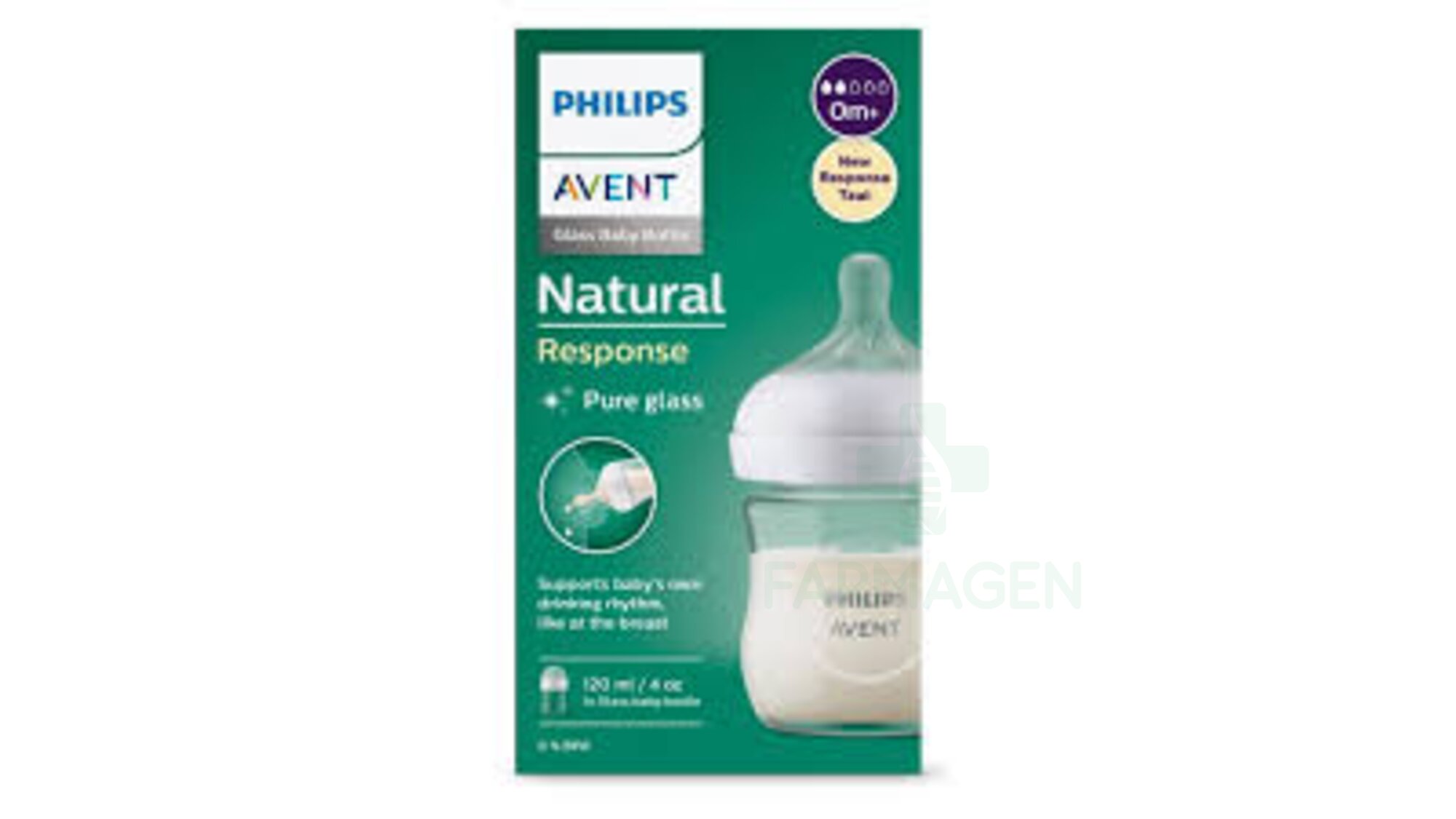 Natural Response Bottle glass 120ml,+0m