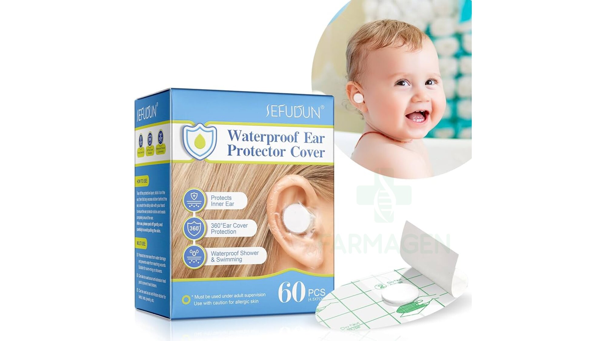 SEFUDUN Waterproof Ear Covers 