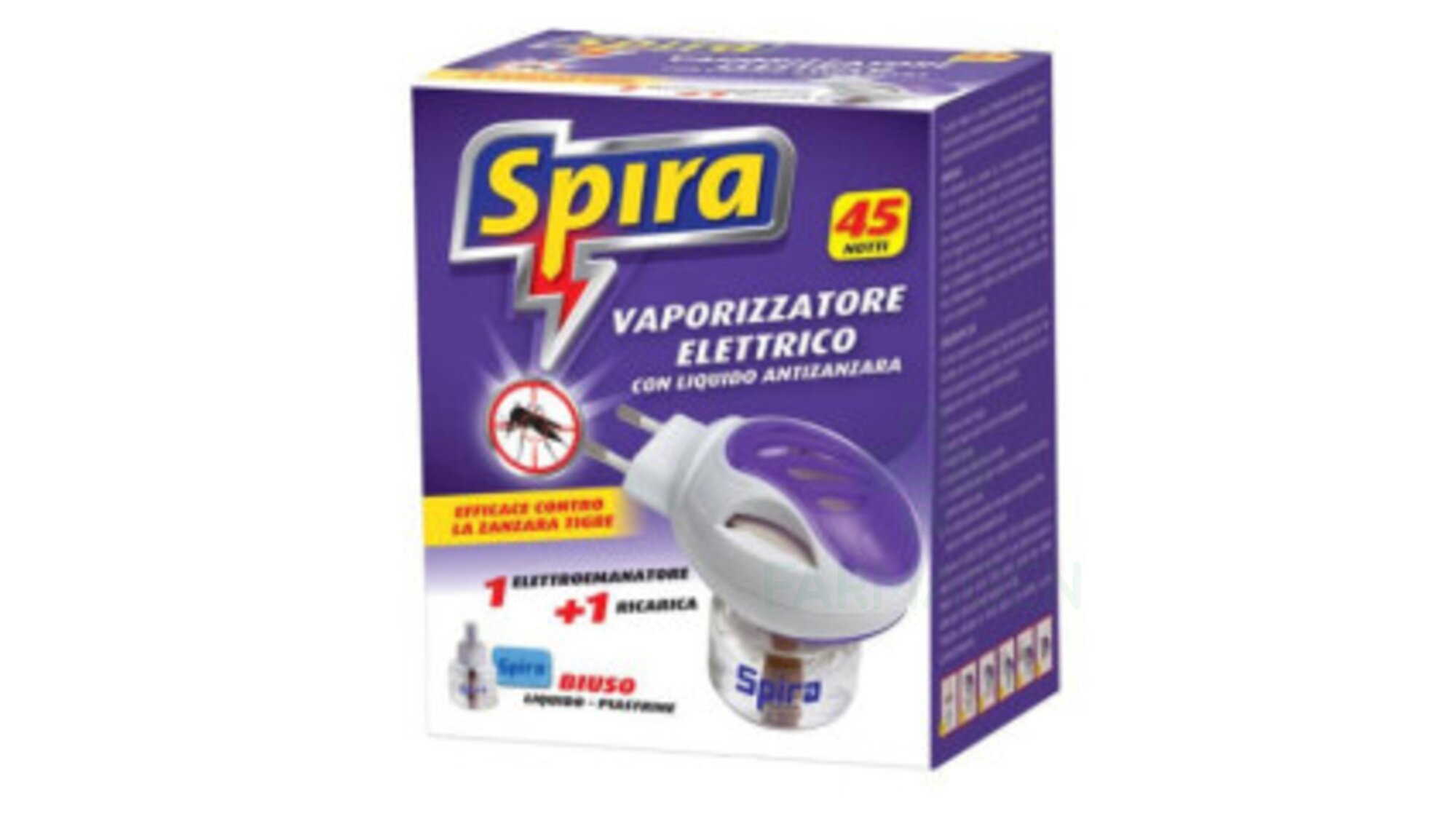 SPIRA ELEKTRIK KUNDËR MUSHKJAVE me lëng 45 netë